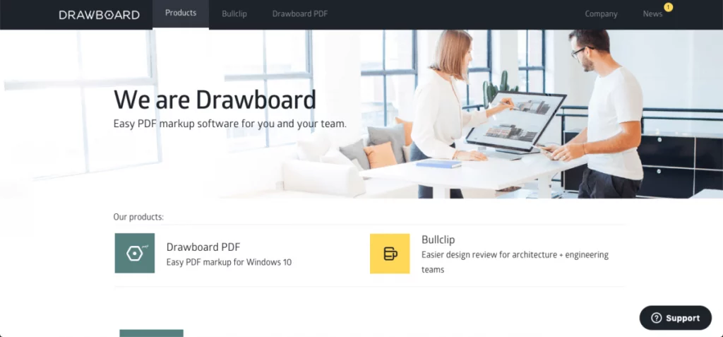 Captura de pantalla del tablero de dibujo