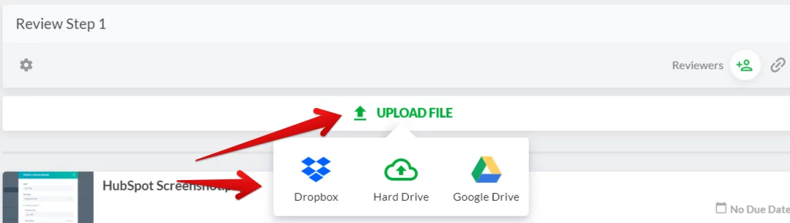 langkah 3 unggah file di filestage