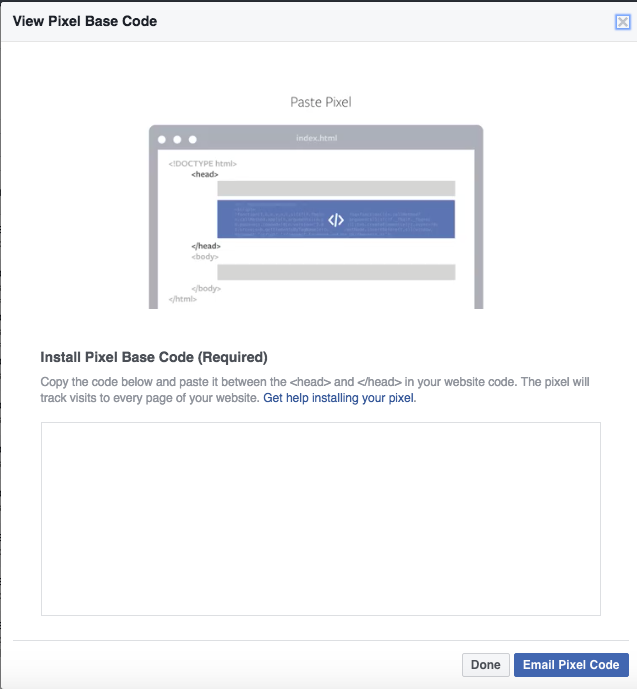 código de píxel de facebook