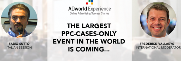 ภาพหน้าจอเว็บไซต์การประชุม PPC ของ Ad World Experience