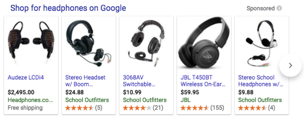 anuncios de compras de google
