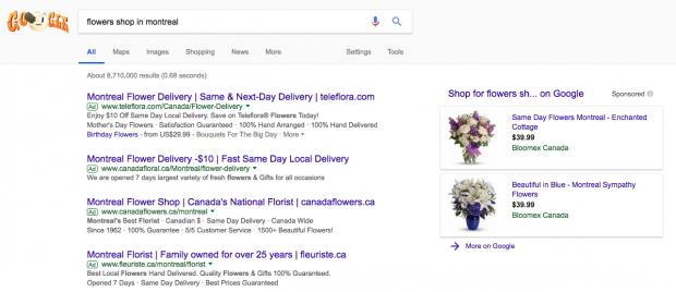 image des annonces ppc dans google