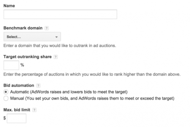 Mengungguli pesaing berdasarkan fungsi persentase di AdWords