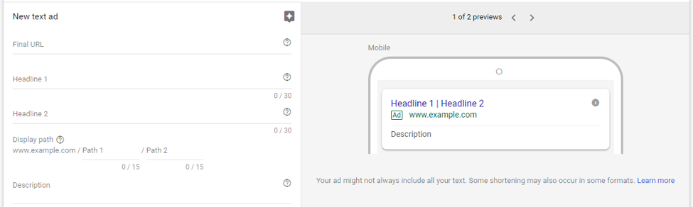 adwords ekran görüntüsü