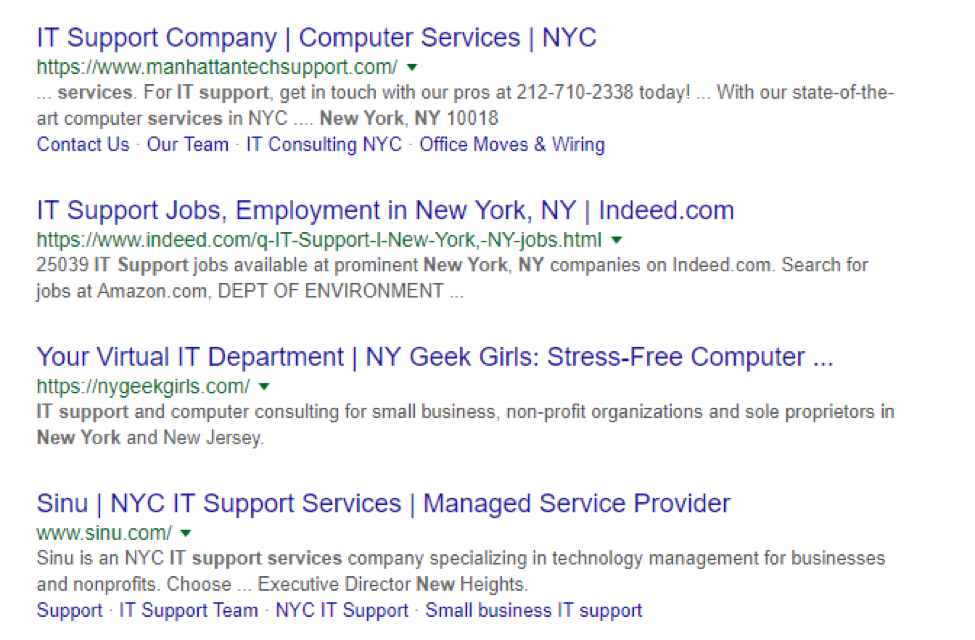 google serp reklamları ekran görüntüsü