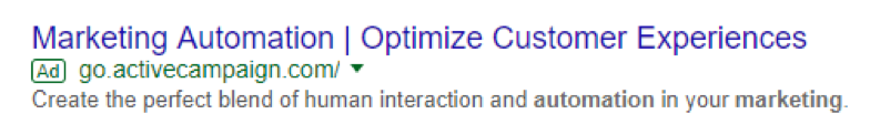 schermata di google serp