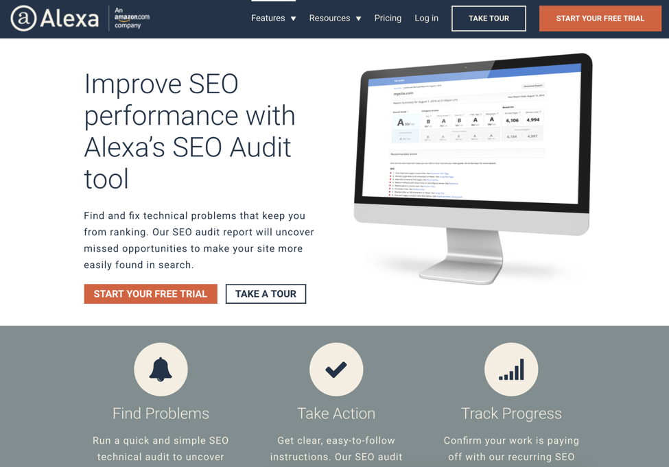 CTA 示例 alexa seo