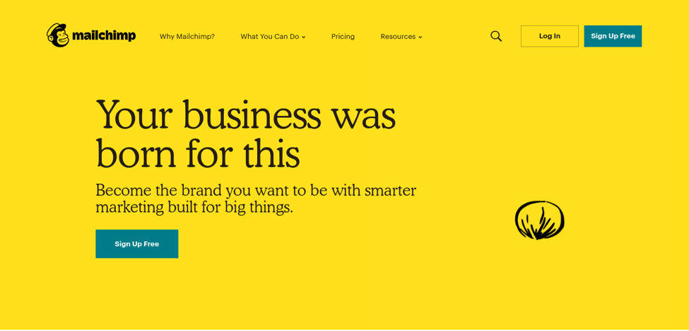 mailchimp 主页截图