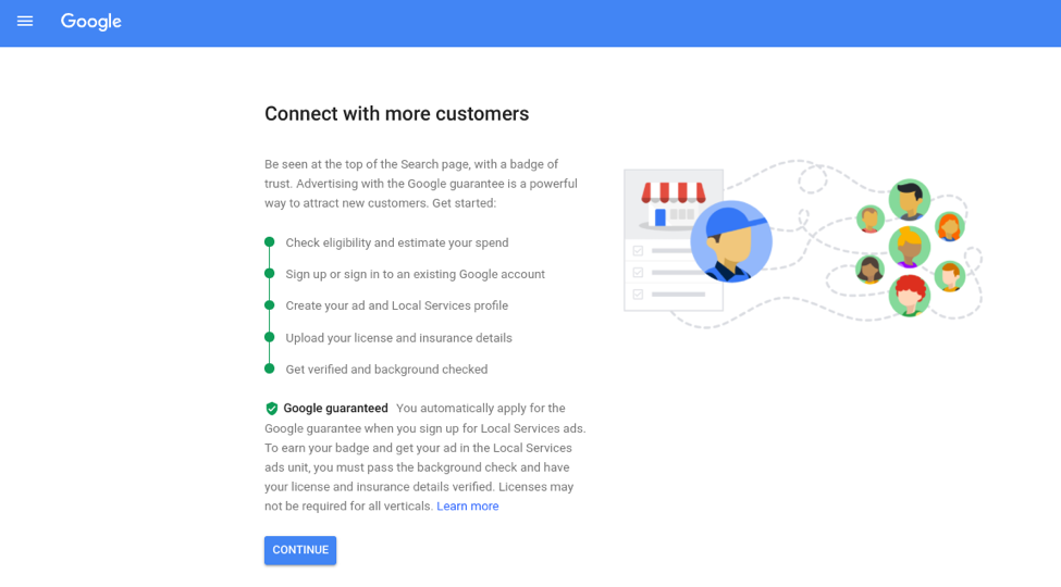 Google LSA 注册流程截图