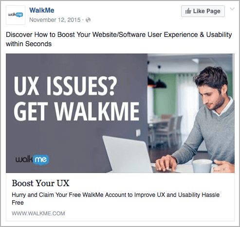 Walkme 最好的 Facebook 广告