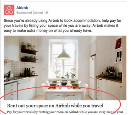 Airbnb 脸书广告