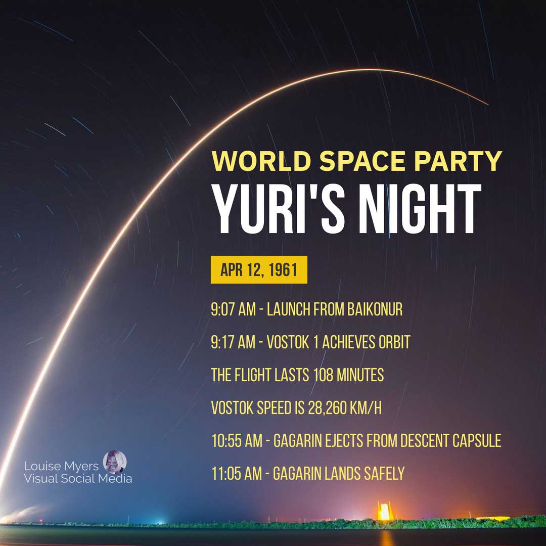 gece fotoğrafı 12 Nisan'ın yuri'nin gecesi olduğunu söylüyor, dünya uzay partisi.