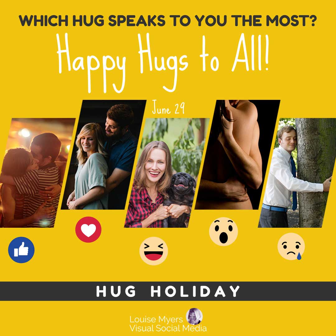 Farklı sarılmaların fotoğrafları, Hug Holiday'de size en çok hitap edeni söylüyor.