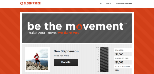 Peer-to-Peer-Fundraising-Seite