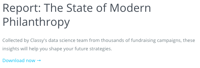 Promocja e-mailowa State of Modern Philanthropy