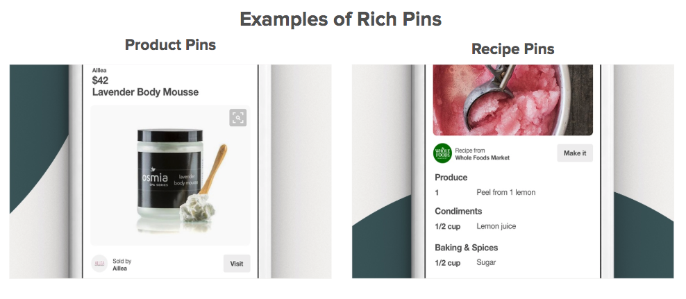 Pinterest 전자 상거래 - Pinterest Rich Pins