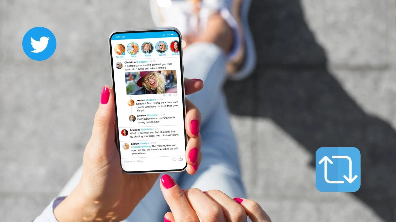 Eticheta social media cu Twitter