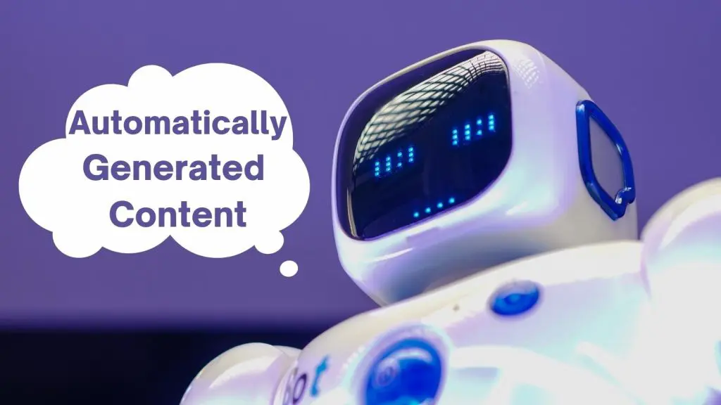 เนื้อหาที่สร้างขึ้นโดยอัตโนมัติ