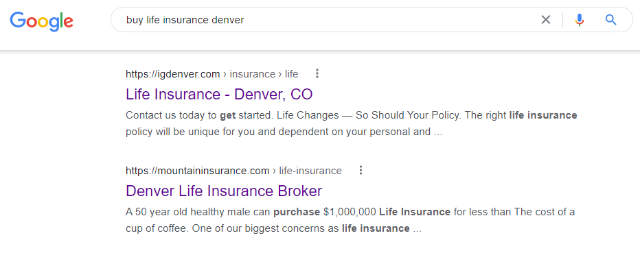 asigurare de viata denver