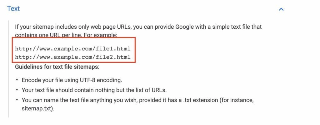 Harta site-ului text simplu