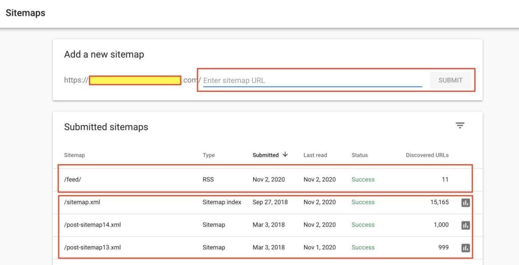 Încărcați harta site-ului în Google Search Console
