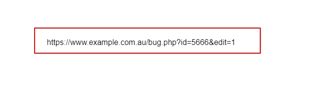 tangkapan layar struktur url