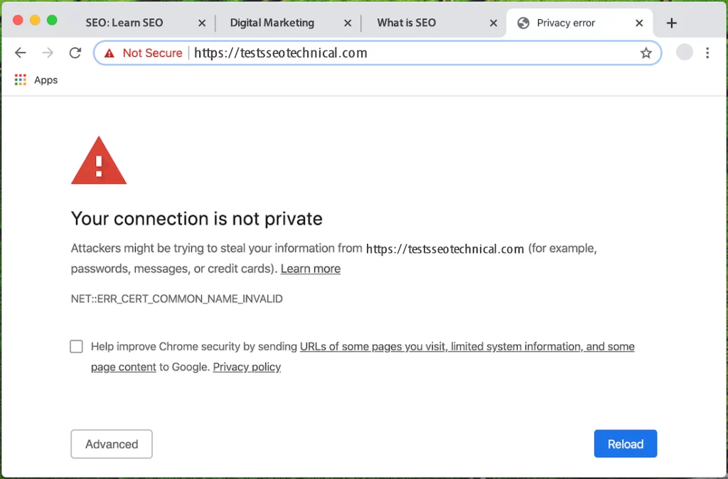 instal sertifikat ssl untuk koneksi yang aman