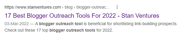 serp results screenshot
