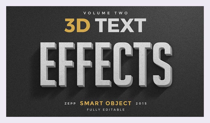 Efek Teks 3D Vol.2