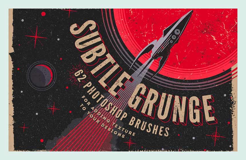 62 Kuas Photoshop Grunge Halus