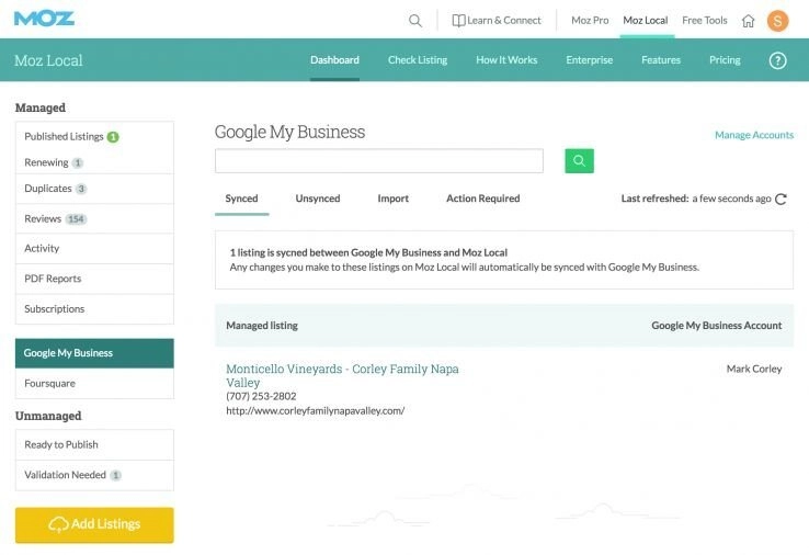 أداة SEO المحلية من Moz