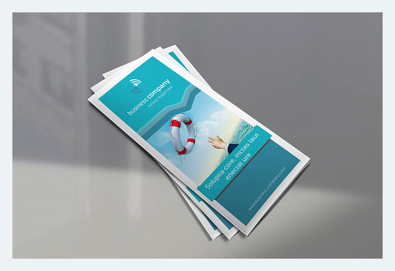 Mockup Brosur Trifold Gratis