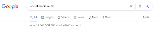 Audit Media Sosial Pencarian kata kunci Google