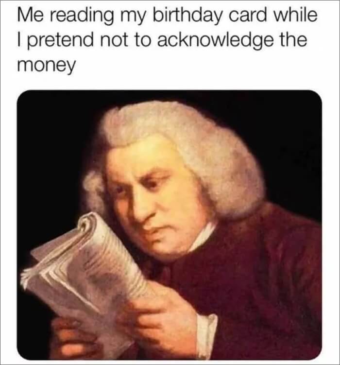 doğum günü kartı para meme