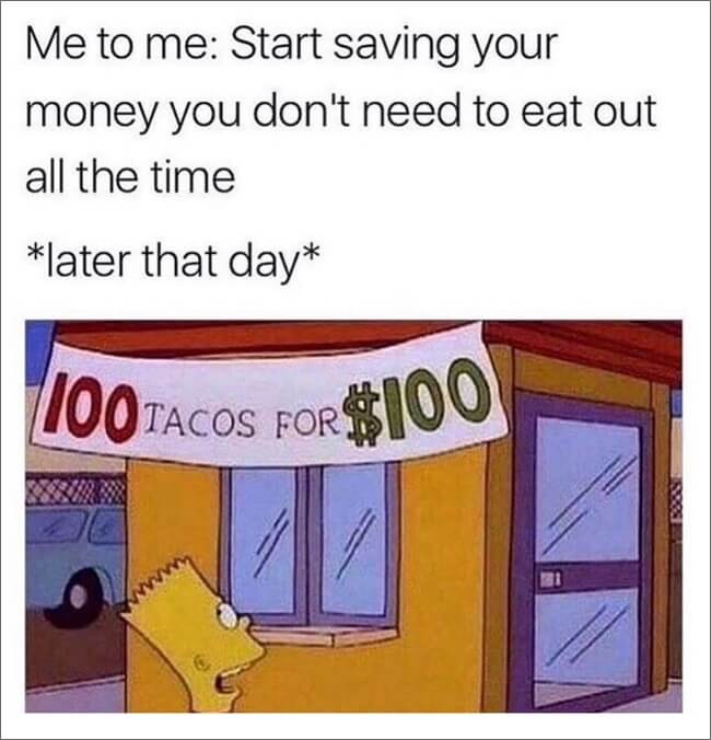 her zaman dışarıda yemek yemeyi bırak