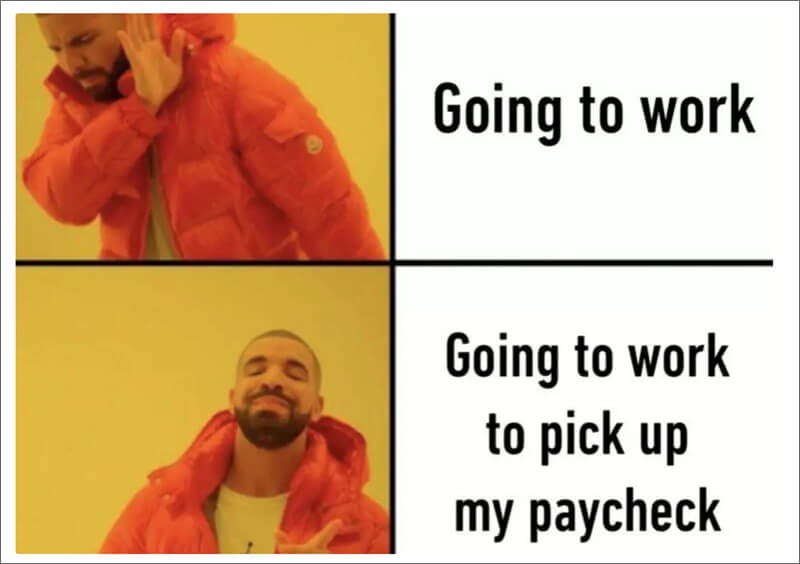 maaş çeki drake meme almak