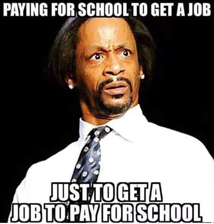 okul mem için ödemek için bir iş bul