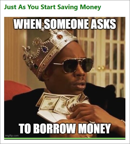 insanlar borç para istediğinde