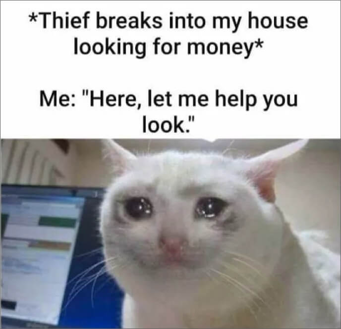 evde para aramak meme