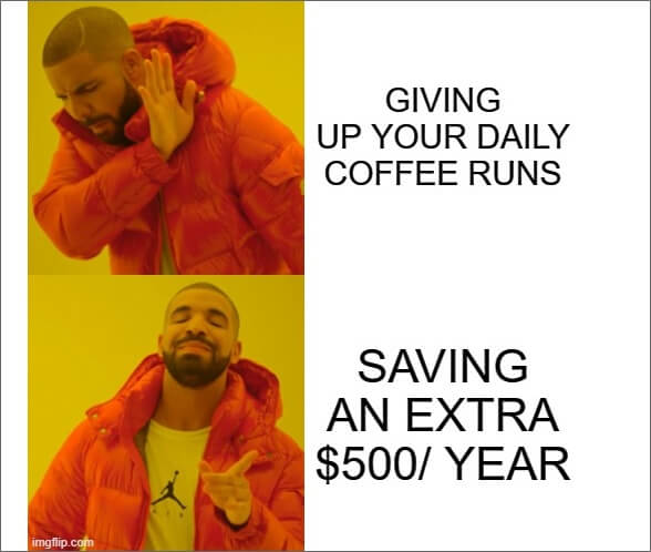 kahveden tasarruf etmek