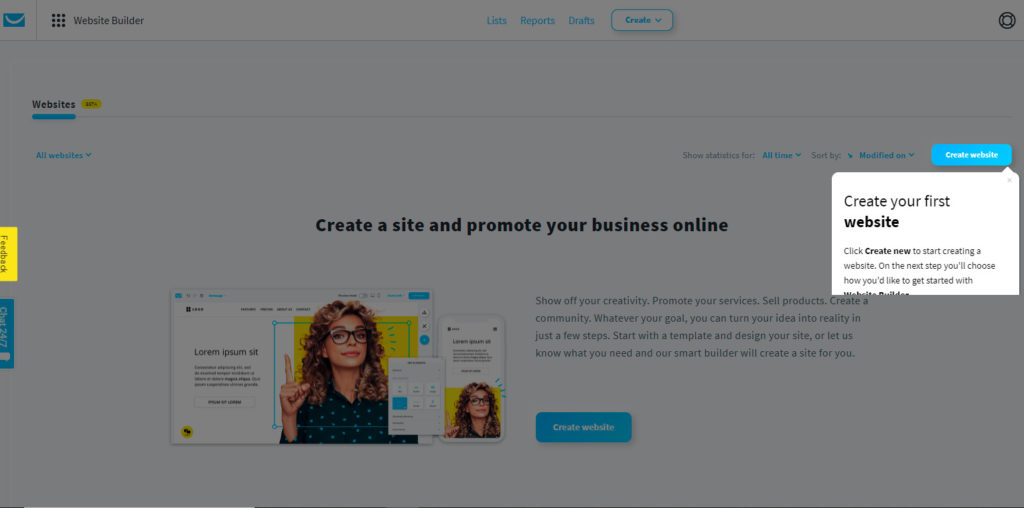 Présentation - Créer un site Web GetResponse