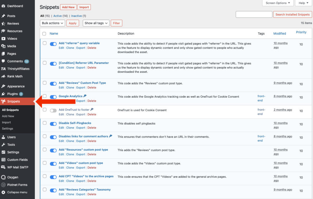 Code-Snippets – Mailerlite-RSS-Kampagne