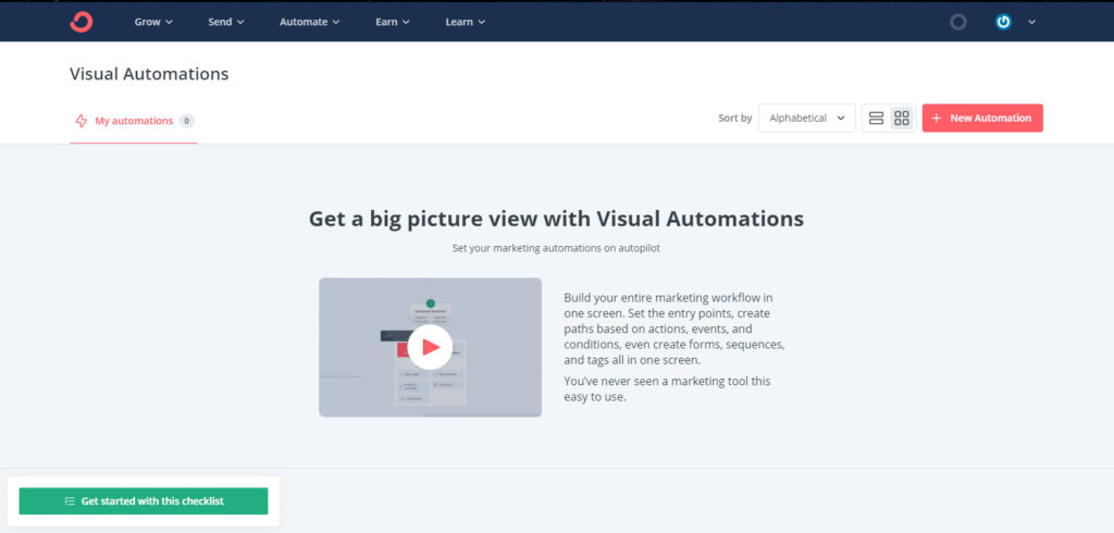 Automatisation visuelle - ConvertKit