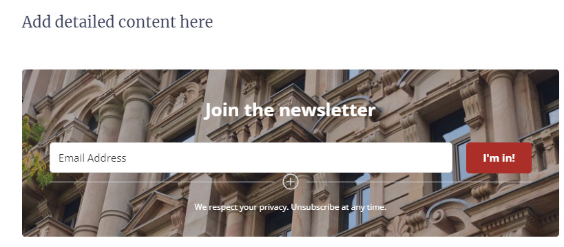 Page de destination personnalisée – ConvertKit
