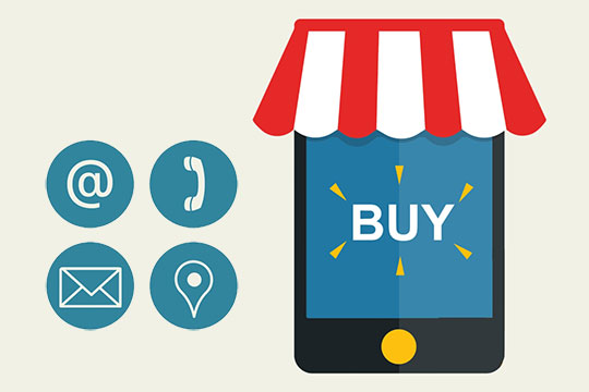 聯繫商店業務支持營銷電子商務