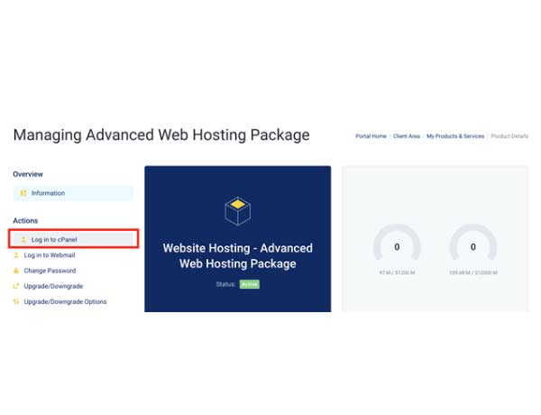 login-to-cpanel-demo