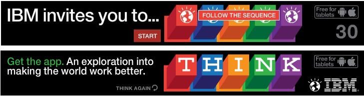 Exemplo de banners criativos IBM