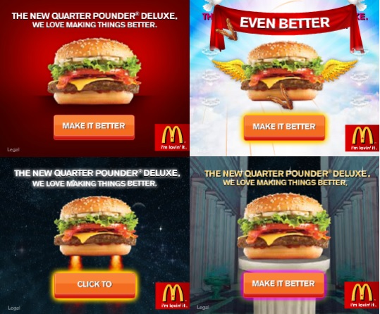 Banners criativos McDonalds