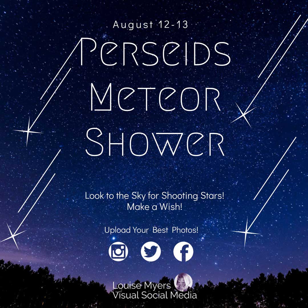 夜空の写真は、8月12日と23日にペルセウス座流星群を示しています。