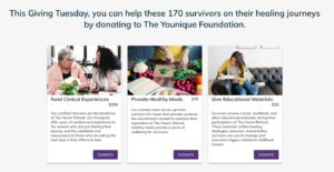 Les blocs d'impact de la Fondation Younique